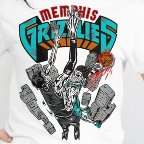 Ja Morant Graphic T-Shirt Retro Basketball Dunk Sports Gift 79 - Picture 2 of 6